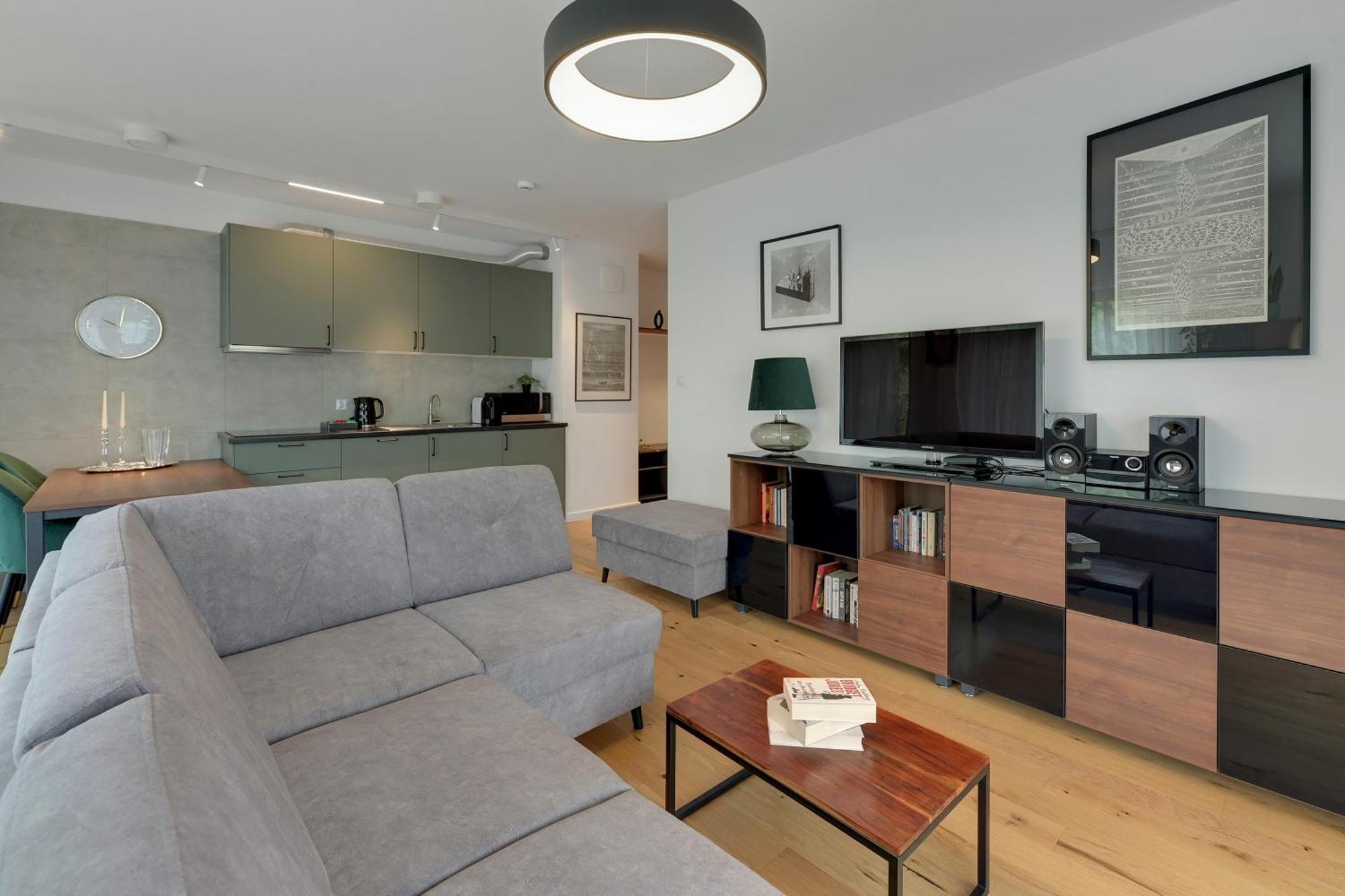 Nadmotlawie Riverside - Sauna, Gym & Parking By Downtown Apartments กดัญสก์ ภายนอก รูปภาพ